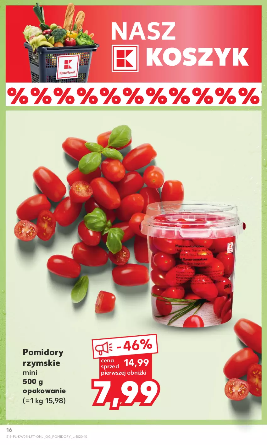 Gazetka promocyjna Kaufland - Gazetka tygodnia - ważna 01.02 do 07.02.2024 - strona 16 - produkty: Kosz, Pomidory