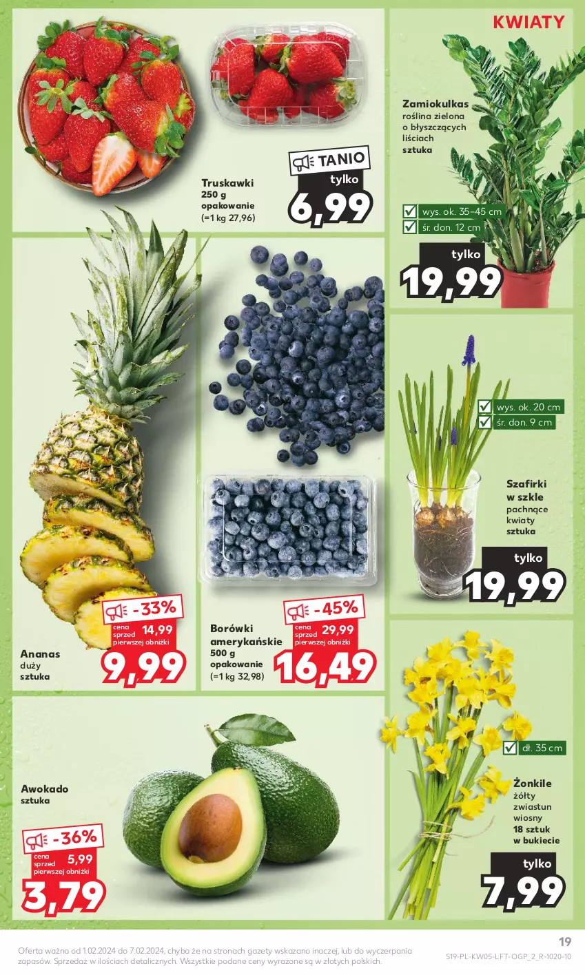 Gazetka promocyjna Kaufland - Gazetka tygodnia - ważna 01.02 do 07.02.2024 - strona 19 - produkty: Ananas, Truskawki