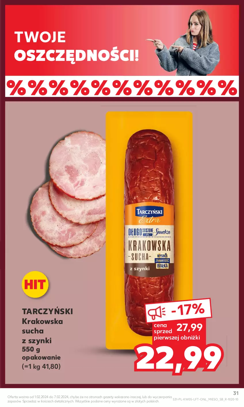 Gazetka promocyjna Kaufland - Gazetka tygodnia - ważna 01.02 do 07.02.2024 - strona 31 - produkty: Tarczyński