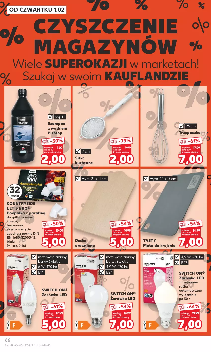 Gazetka promocyjna Kaufland - Gazetka tygodnia - ważna 01.02 do 07.02.2024 - strona 66 - produkty: Grill, Inka, Piec, Sitko, Szampon, Top, Trzepaczka