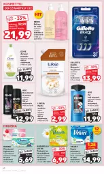 Gazetka promocyjna Kaufland - Gazetka tygodnia - Gazetka - ważna od 07.02 do 07.02.2024 - strona 60 - produkty: Mydło w płynie, Naturell, Rum, Gin, Papier, Dezodorant, Balsam do ciała, Podpaski ze skrzydełkami, Papier toaletowy, Velvet, Dove, Chusteczki, Podpaski, Gillette, Mydło, Luksja, Naturella