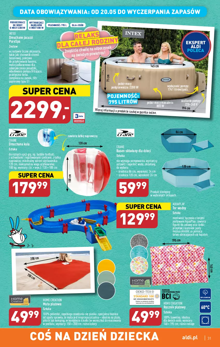 Gazetka promocyjna Aldi - Pełen katalog - ważna 15.05 do 20.05.2023 - strona 31 - produkty: Dozownik, Dzieci, Gry, Masażer, Papier, Piec, Pokrywa, Pur, Ręcznik, Silan, Sok, Torba, Waga, Wełna