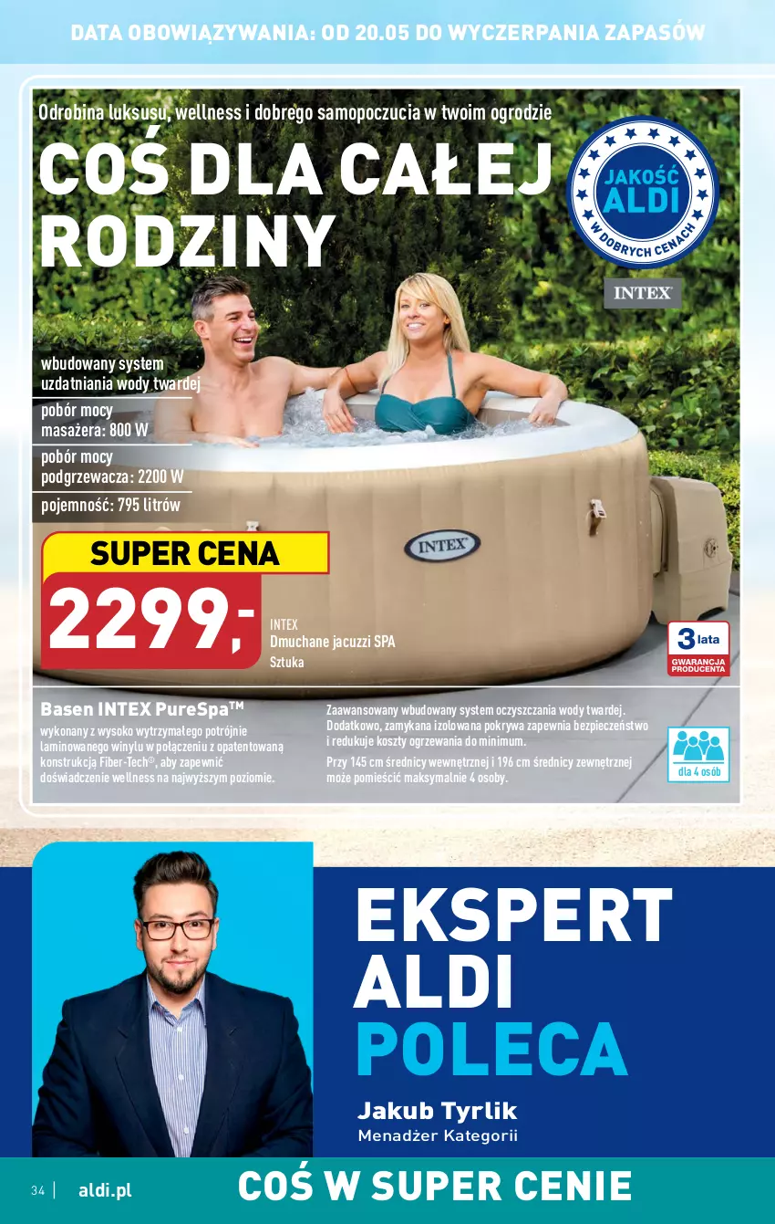 Gazetka promocyjna Aldi - Pełen katalog - ważna 15.05 do 20.05.2023 - strona 34 - produkty: Kosz, Masażer, Mop, Piec, Pokrywa, Pur, Sok