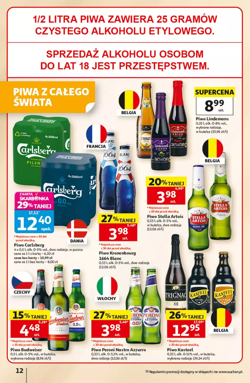 Gazetka promocyjna Auchan - Gazetka 30 Lat Hipermarkett Auchan - ważna 05.06 do 10.06.2026 - strona 12 - produkty: Carlsberg, LG, Piwo, Ser