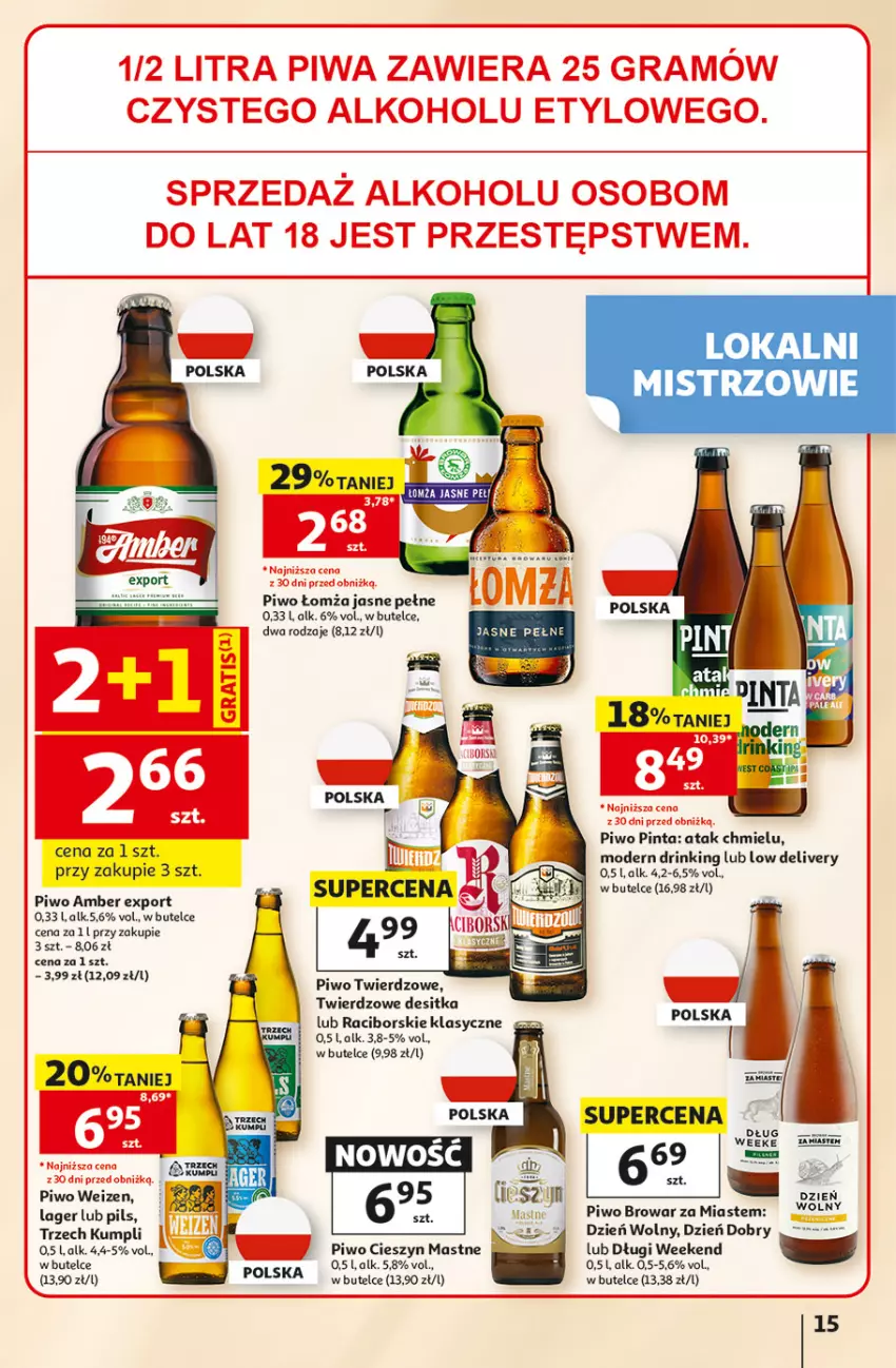 Gazetka promocyjna Auchan - Gazetka 30 Lat Hipermarkett Auchan - ważna 05.06 do 10.06.2026 - strona 15 - produkty: Fa, Gra, Piwa, Piwo, Por