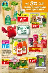 Gazetka promocyjna Auchan - Gazetka 30 Lat Hipermarkett Auchan - Gazetka - ważna od 10.06 do 10.06.2026 - strona 19 - produkty: Orzechy włoskie, Sok, Roszponka, Rukola, Ananas, Rodzynki, Bazyl, Owoce, Bazylia, Mięta, Grejpfrut