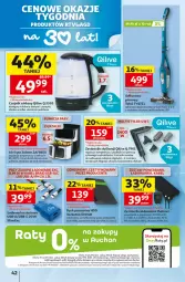 Gazetka promocyjna Auchan - Gazetka 30 Lat Hipermarkett Auchan - Gazetka - ważna od 10.06 do 10.06.2026 - strona 42 - produkty: Odkurzacz, Top, Czajnik, Kosz, Dysk przenośny, Odkurzacz bezprzewodowy, Warka, LANA, Tefal, Grzałka, Rower, Płyta, Zelmer, Powerbank, Grill, PLATINET, Fa