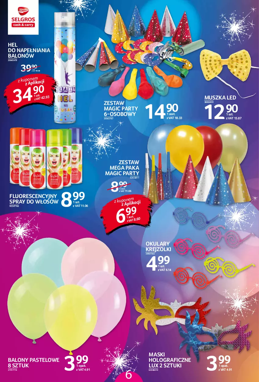 Gazetka promocyjna Selgros - Katalog Sylwester - ważna 10.11 do 24.12.2021 - strona 6 - produkty: Balony, Gra, Mus