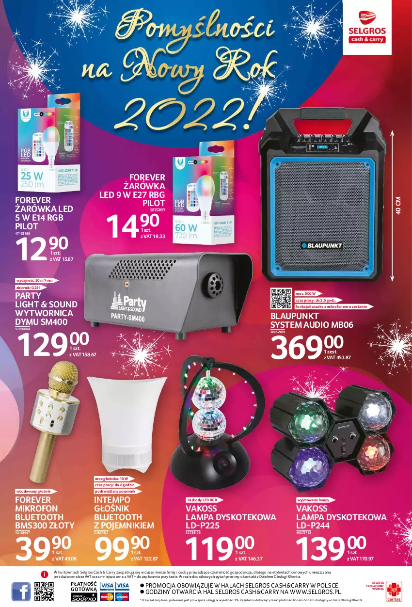 Gazetka promocyjna Selgros - Katalog Sylwester - ważna 10.11 do 24.12.2021 - strona 7 - produkty: Głośnik, Głośnik bluetooth, Kotek, Lampa, LG, Mikrofon, Pojemnik, Sok