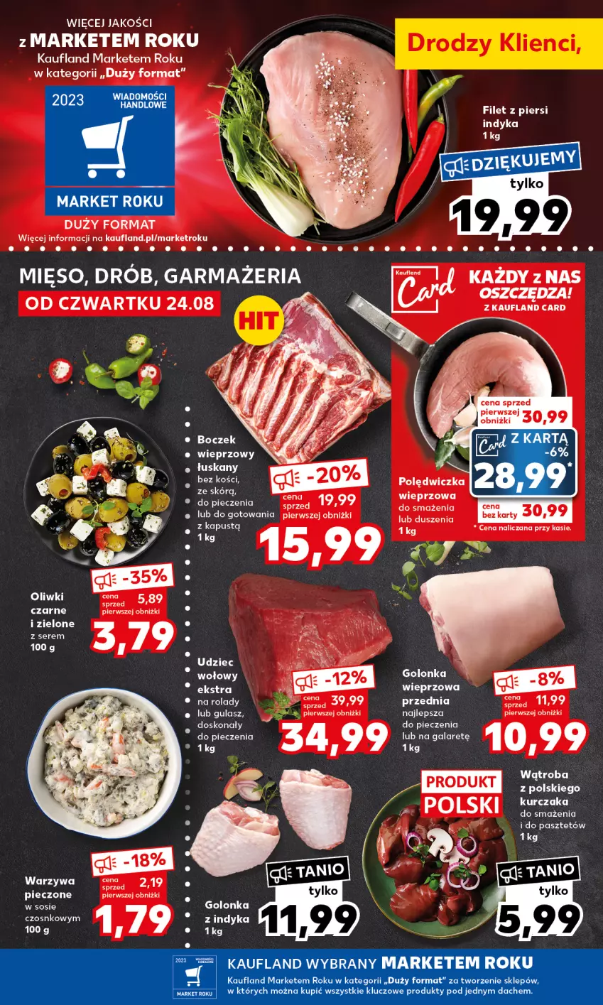 Gazetka promocyjna Kaufland - Mocny Start - ważna 28.08 do 30.08.2023 - strona 10 - produkty: Boczek, Drób, Filet z piersi indyka, Mięso, Pasztet, Piec, Ser, Sos, Warzywa