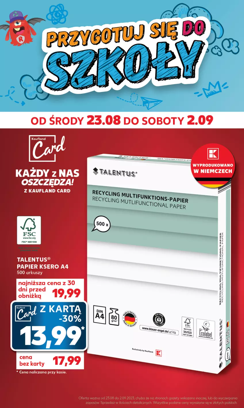 Gazetka promocyjna Kaufland - Mocny Start - ważna 28.08 do 30.08.2023 - strona 6 - produkty: Clin, Papier, Ser