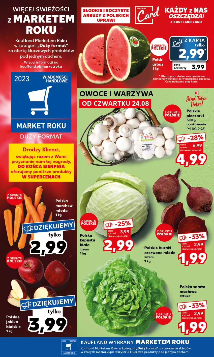 Gazetka promocyjna Kaufland - Mocny Start - ważna 28.08 do 30.08.2023 - strona 8 - produkty: Buraki, Masło, Piec, Sałat, Sałata masłowa