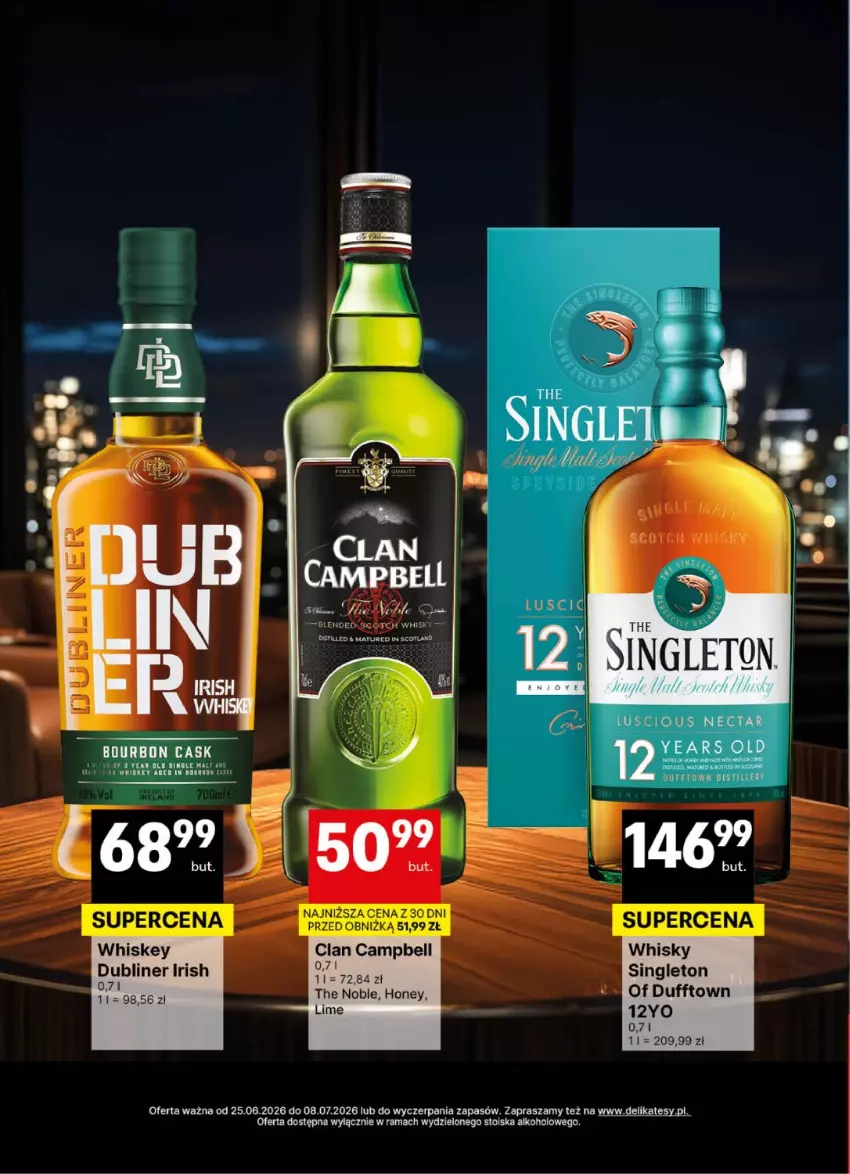 Gazetka promocyjna Delikatesy Centrum - Delibarek DC26-DC27 - ważna 25.06 do 08.07.2026 - strona 17 - produkty: Bell, Rama, Whiskey, Whisky