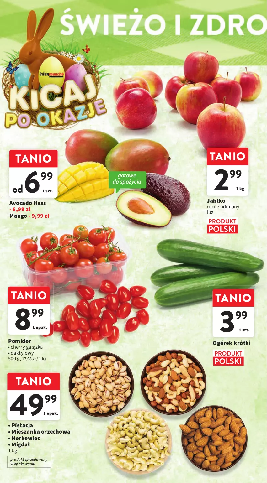 Gazetka promocyjna Intermarche - Gazetka Intermarche - ważna 14.03 do 20.03.2024 - strona 16 - produkty: Avocado, Mango, Mieszanka orzechowa, Ogórek