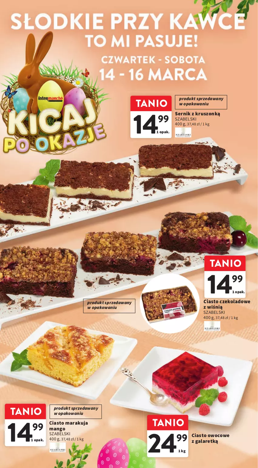 Gazetka promocyjna Intermarche - Gazetka Intermarche - ważna 14.03 do 20.03.2024 - strona 30 - produkty: Ciasto czekoladowe, Gala, Mango, Ser