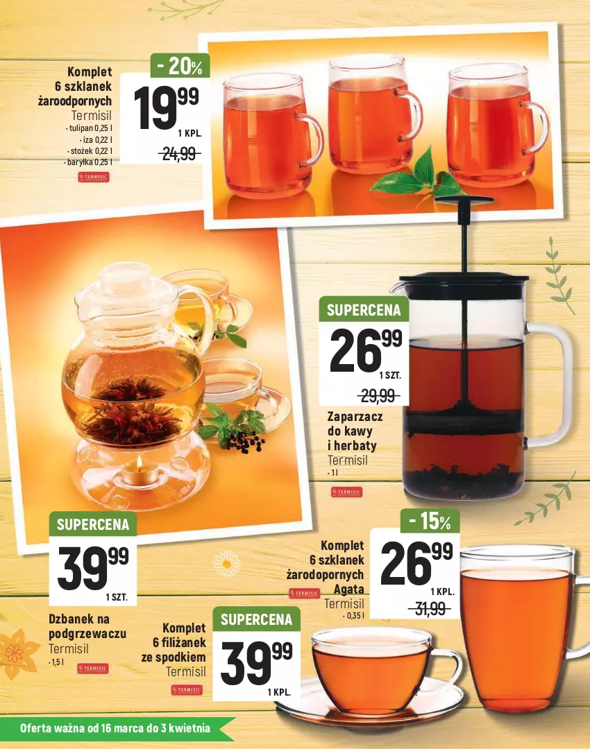 Gazetka promocyjna Intermarche - Katalog Wielkanocny - ważna 16.03 do 03.04.2021 - strona 10 - produkty: Dzbanek, Fa, Gra, Granat, Kieliszek, Kubek, Miska, Patelnia, Por, Talerz, Tefal, Top, Tulipan, Zaparzacz, Zaparzacz do kawy