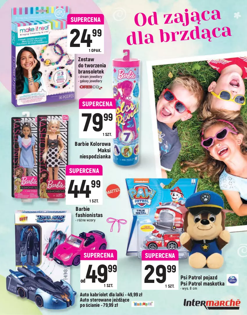 Gazetka promocyjna Intermarche - Katalog Wielkanocny - ważna 16.03 do 03.04.2021 - strona 13 - produkty: Balony, Barbie, Dinozaur, Drzwi, Fa, Gala, Klocki, Książka, Plastelina, Pojazd, Psi Patrol, Puzzle, Zabawka, Zwierzęta