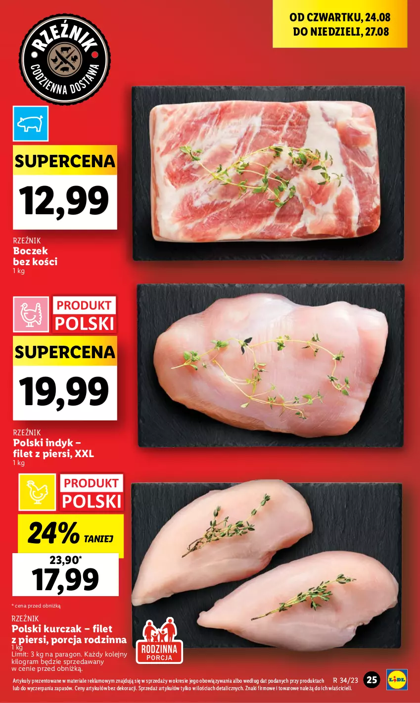 Gazetka promocyjna Lidl - GAZETKA - ważna 24.08 do 27.08.2023 - strona 43 - produkty: Boczek, Boczek bez kości, Gra, Kurczak, Olej, Por