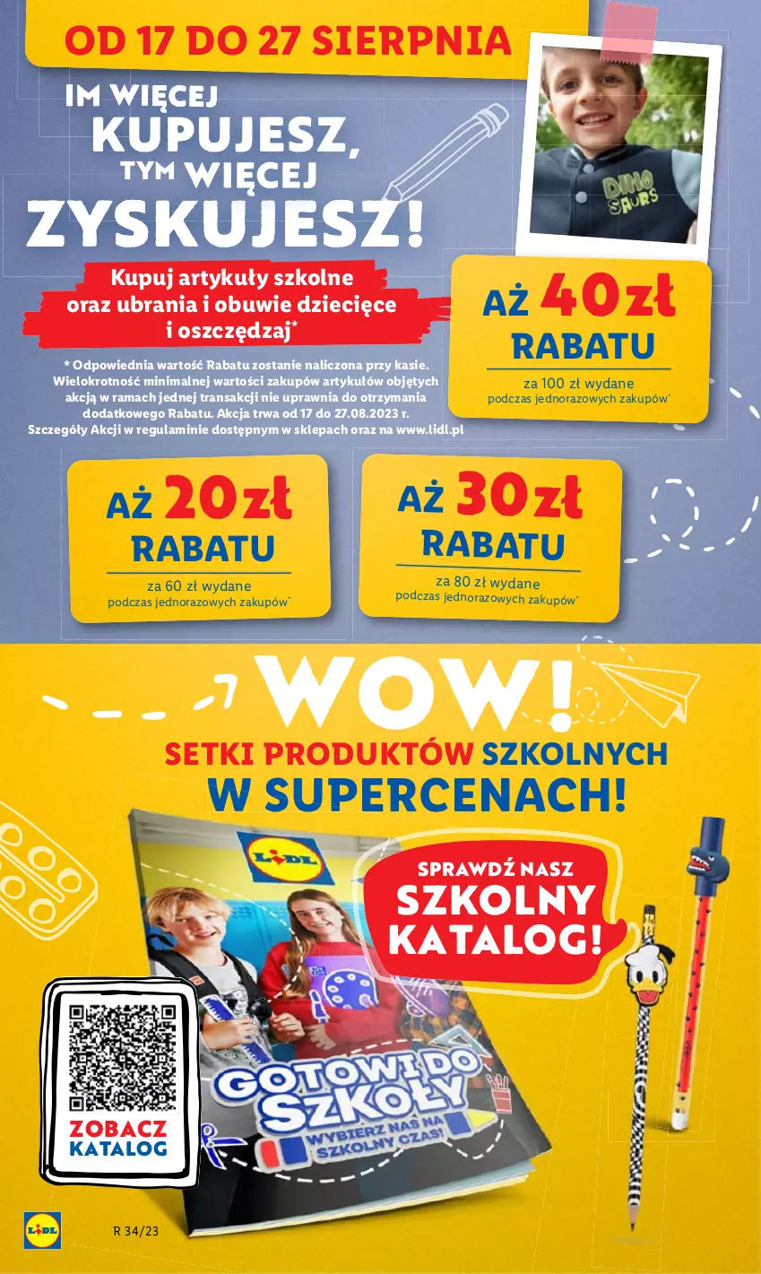 Gazetka promocyjna Lidl - GAZETKA - ważna 24.08 do 27.08.2023 - strona 70 - produkty: Dzieci, Obuwie, Rama, Tran, Ubrania