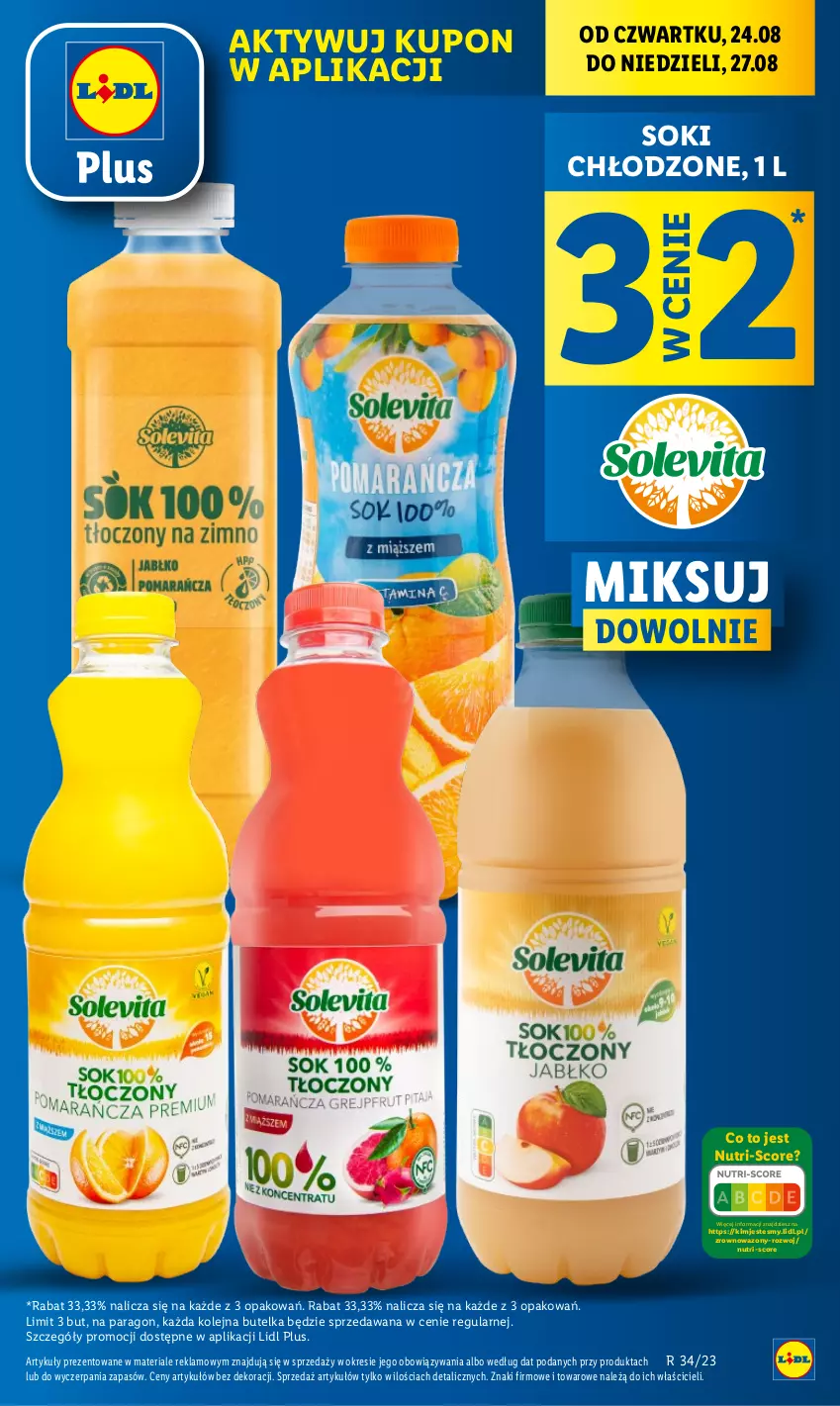 Gazetka promocyjna Lidl - GAZETKA - ważna 24.08 do 27.08.2023 - strona 9 - produkty: Olej, Sok, Wazon