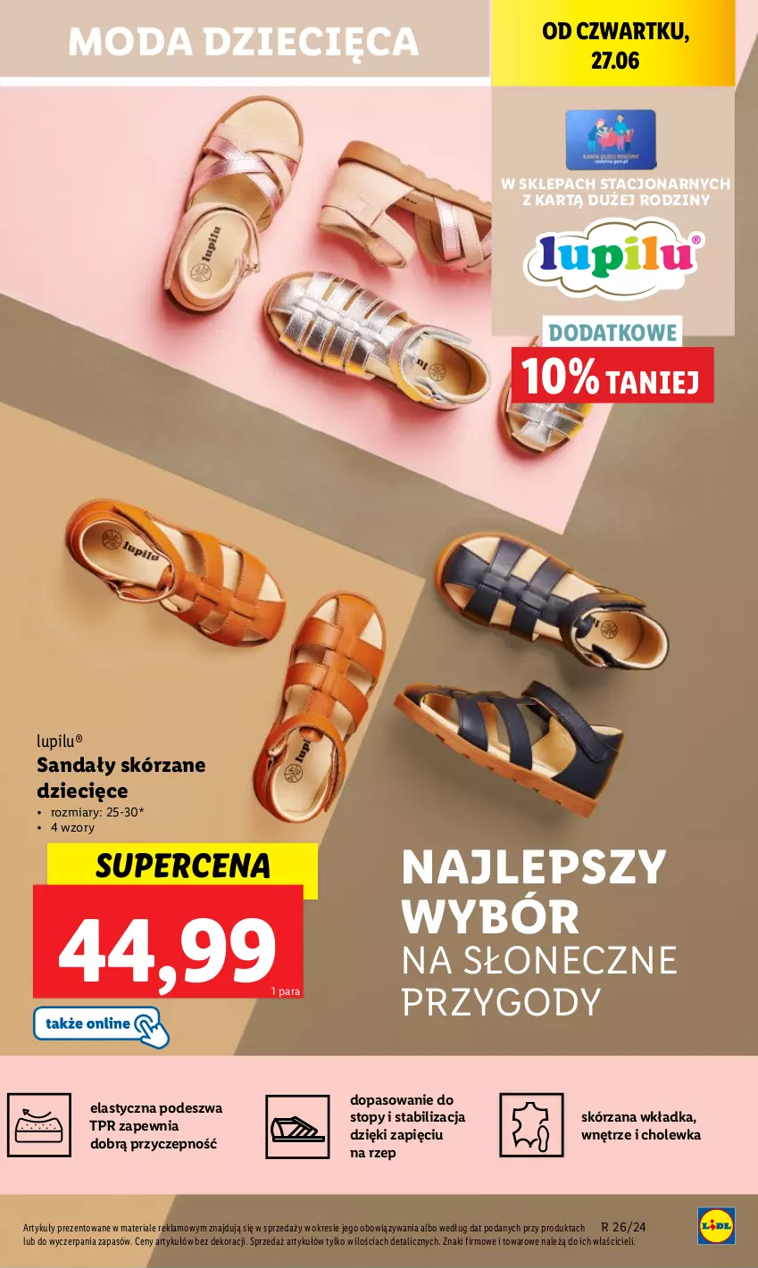 Gazetka promocyjna Lidl - GAZETKA - ważna 27.06 do 30.06.2024 - strona 35 - produkty: Chleb, Dzieci, Moda, Sandał, Ser, Top