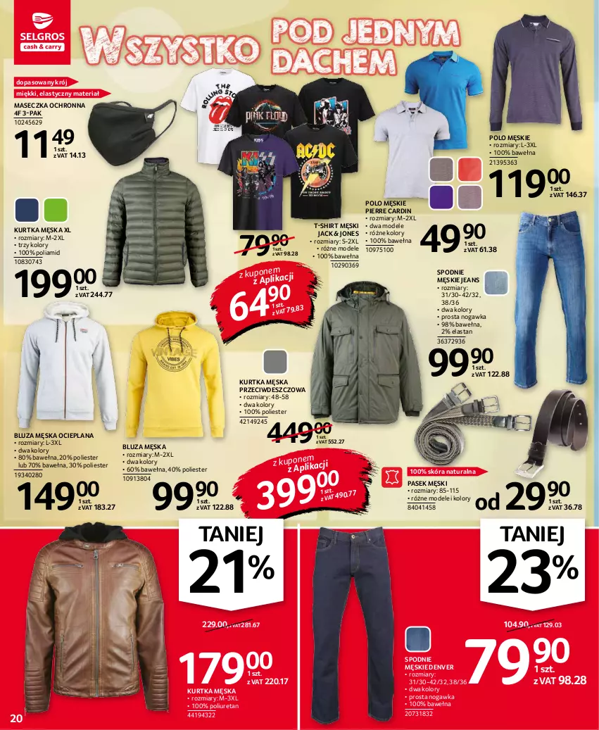 Gazetka promocyjna Selgros - Oferta przemysłowa - ważna 02.09 do 15.09.2021 - strona 20 - produkty: Bluza, Kurtka, LANA, Pasek, Pasek męski, Pierre Cardin, Spodnie, T-shirt, Wełna