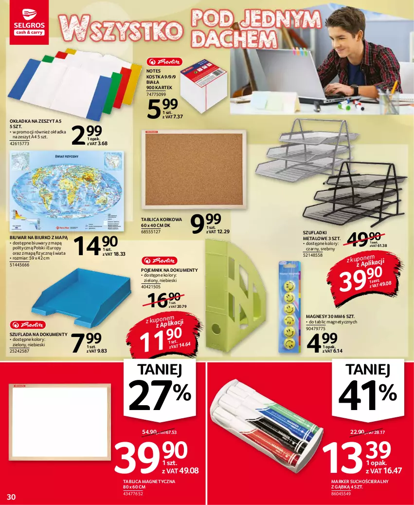 Gazetka promocyjna Selgros - Oferta przemysłowa - ważna 02.09 do 15.09.2021 - strona 30 - produkty: Biurko, Marker, Pojemnik