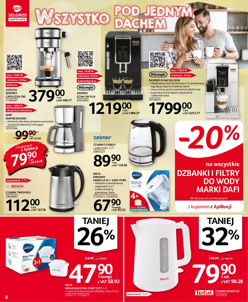 Gazetka promocyjna Selgros - Oferta przemysłowa - ważna 02.09 do 15.09.2021 - strona 8 - produkty: Brit, Brita, Czajnik, Dzbanek, Ekspres przelewowy, Gra, Granat, Młynek, Pur, Top