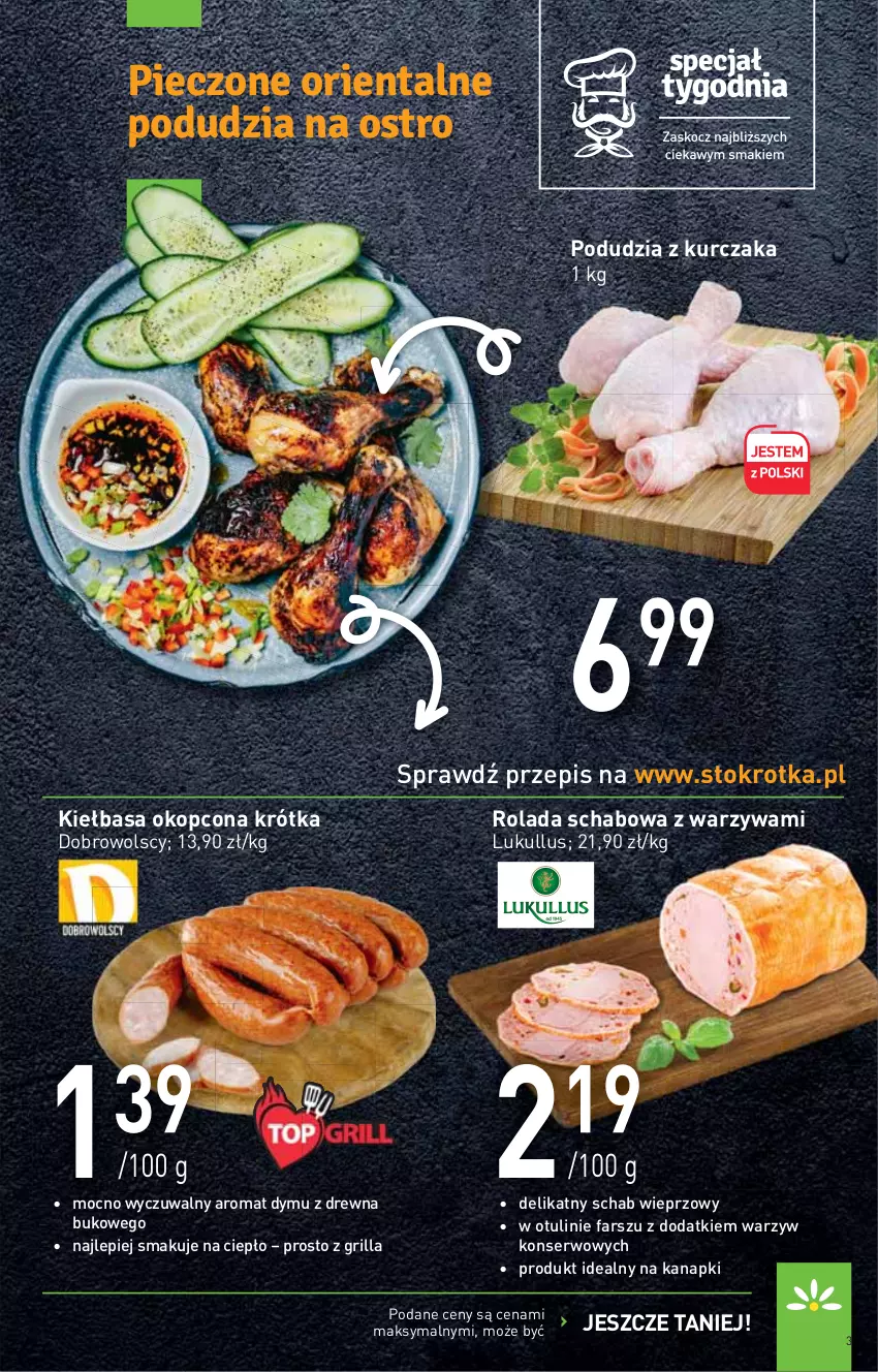 Gazetka promocyjna Stokrotka - Supermarket - ważna 29.07 do 04.08.2021 - strona 3 - produkty: Fa, Grill, Kiełbasa, Kurczak, Piec, Rolada, Schab wieprzowy, Ser, Warzywa