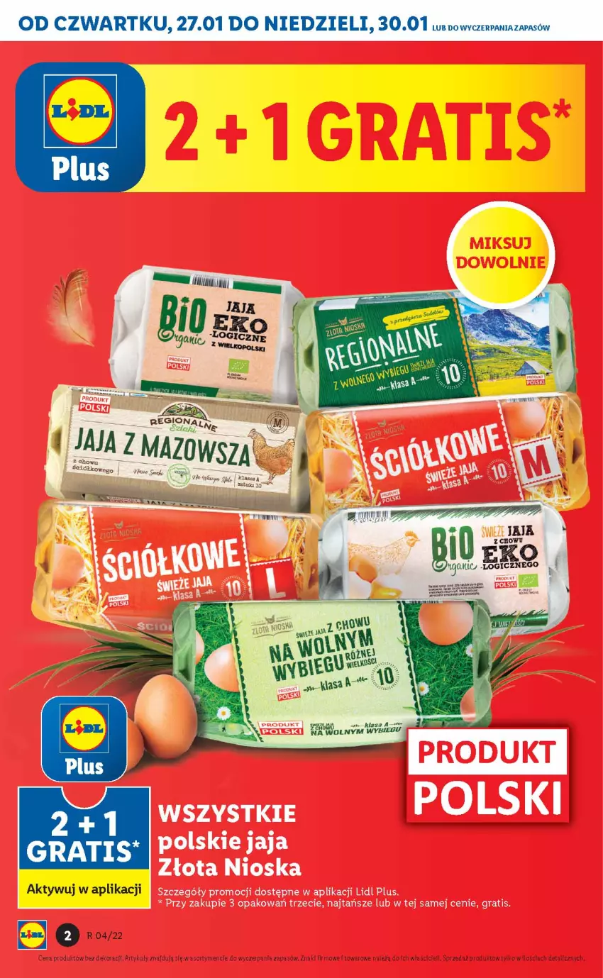 Gazetka promocyjna Lidl - GAZETKA - ważna 27.01 do 30.01.2022 - strona 2 - produkty: Gra, Jaja