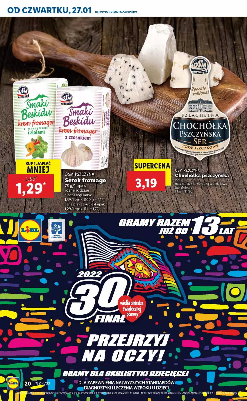 Gazetka promocyjna Lidl - GAZETKA - ważna 27.01 do 30.01.2022 - strona 20 - produkty: Dzieci, Fa, Gra, Ser, Serek, Warzywa