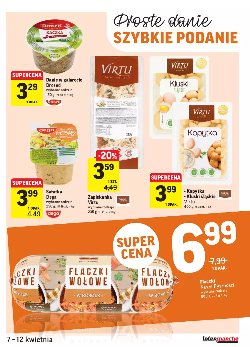 Gazetka promocyjna Intermarche - Gazetka tygodnia - ważna 07.04 do 12.04.2021 - strona 21 - produkty: Dega, Gala, Kopytka, Sałat, Sałatka, Virtu, Zapiekanka