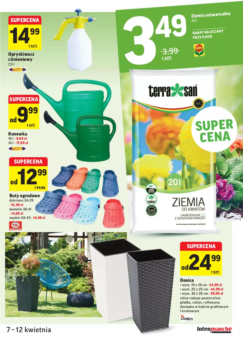 Gazetka promocyjna Intermarche - Gazetka tygodnia - ważna 07.04 do 12.04.2021 - strona 37 - produkty: Buty, Buty ogrodowe, Dzieci, Gra, Konewka