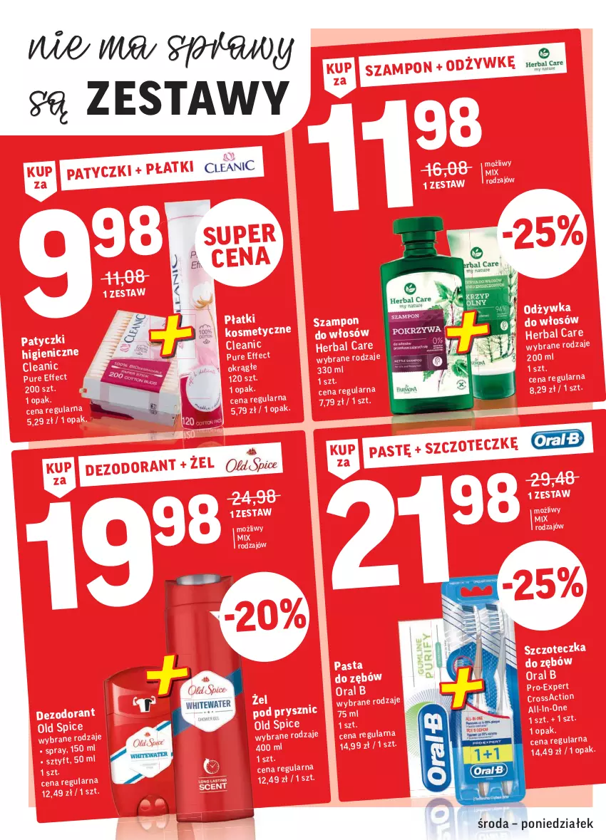 Gazetka promocyjna Intermarche - Gazetka tygodnia - ważna 07.04 do 12.04.2021 - strona 4 - produkty: Cleanic, Dezodorant, Old Spice, Oral B, Pur, Szampon, Szczoteczka, Szczoteczka do zębów