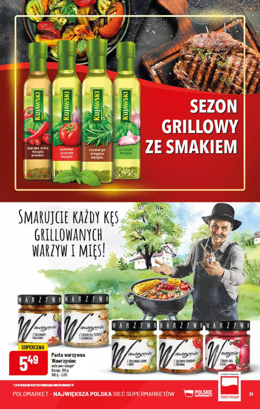 Gazetka promocyjna PoloMarket - Gazetka pomocyjna - ważna 22.06 do 28.06.2022 - strona 21 - produkty: Bazyl, Bazylia, Czosnek, Grill, Papryka, Pasta warzywna