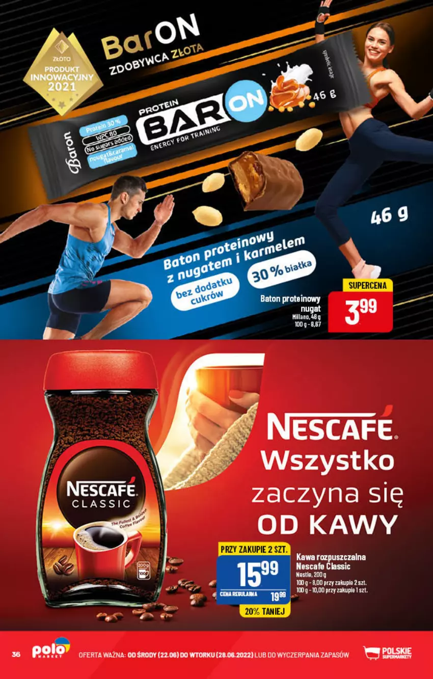 Gazetka promocyjna PoloMarket - Gazetka pomocyjna - ważna 22.06 do 28.06.2022 - strona 36 - produkty: Kawa, Kawa rozpuszczalna