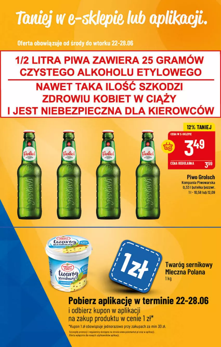 Gazetka promocyjna PoloMarket - Gazetka pomocyjna - ważna 22.06 do 28.06.2022 - strona 57 - produkty: Gra, LANA, Piec, Piwa, Piwo, Ser, Twaróg