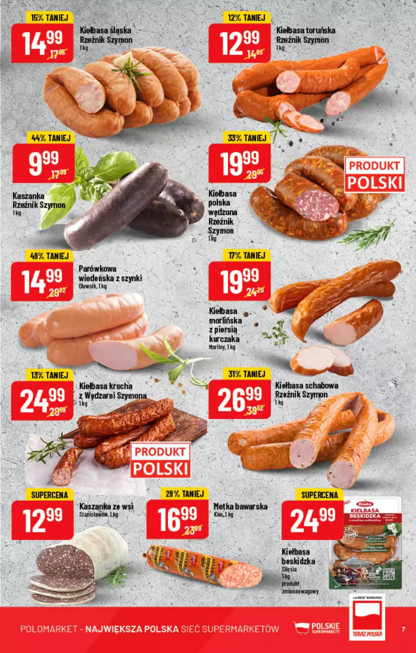 Gazetka promocyjna PoloMarket - Gazetka pomocyjna - ważna 22.06 do 28.06.2022 - strona 7 - produkty: Kiełbasa, Kiełbasa krucha, Kiełbasa schabowa, Kurczak, Olewnik