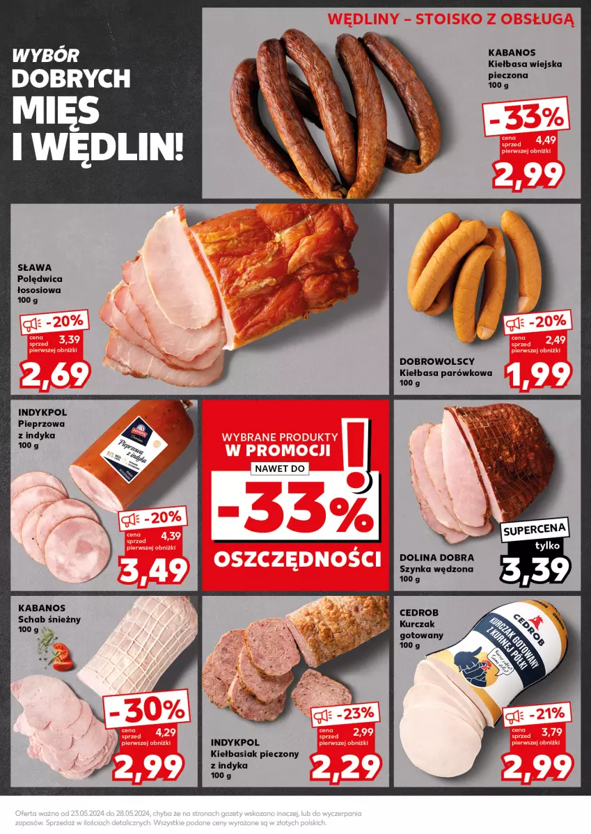 Gazetka promocyjna Kaufland - Kaufland - ważna 27.05 do 28.05.2024 - strona 19 - produkty: Basia, Kabanos, Kiełbasa, Kiełbasa wiejska, Kurczak, Kurczak gotowany, Piec, Pieprz, Polędwica, Sos, Szynka