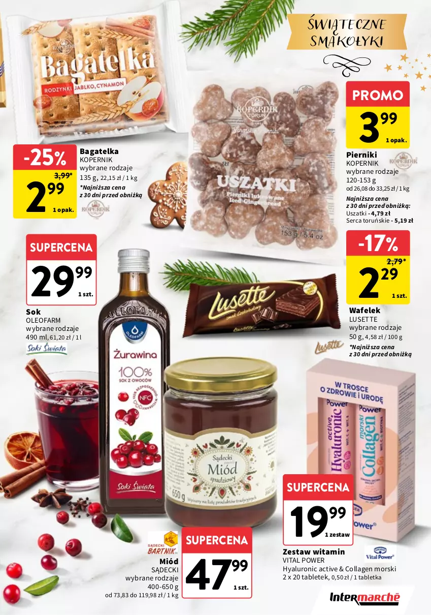 Gazetka promocyjna Intermarche - Gazetka Intermarche - ważna 04.12 do 23.12.2025 - strona 11 - produkty: Fa, Miód, Oleo, Oleofarm, Piernik, Ser, Sok, Tablet, Wafelek