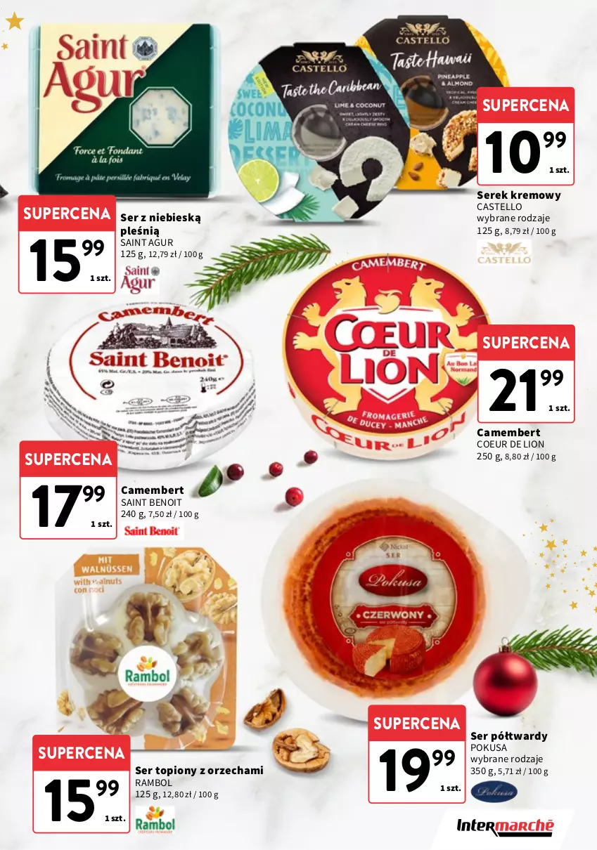 Gazetka promocyjna Intermarche - Gazetka Intermarche - ważna 04.12 do 23.12.2025 - strona 5 - produkty: Camembert, Lion, Ser, Ser topiony, Serek, Top