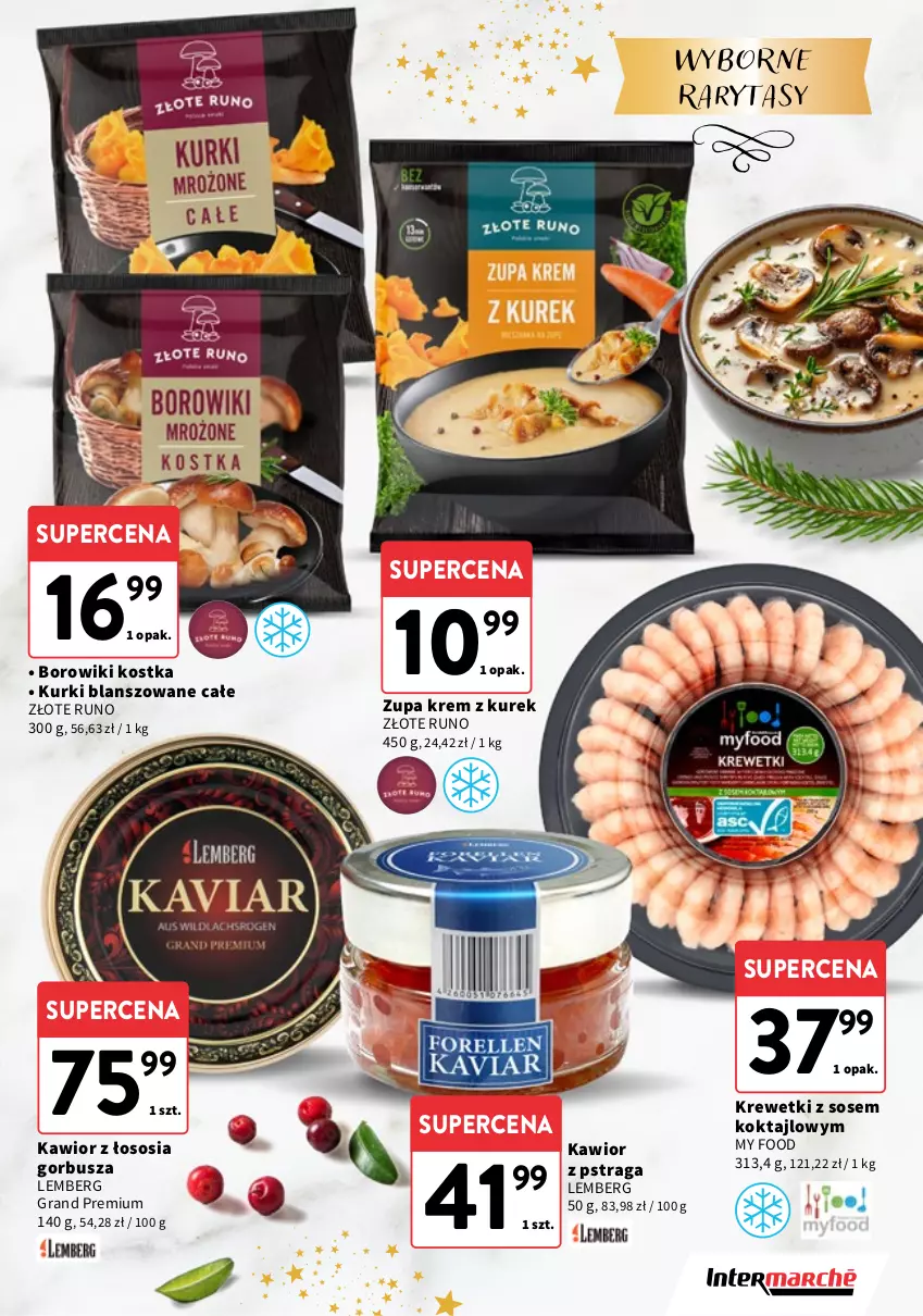 Gazetka promocyjna Intermarche - Gazetka Intermarche - ważna 04.12 do 23.12.2025 - strona 9 - produkty: Borowiki, Gra, Kawior, Krewetki, Sos, Zupa