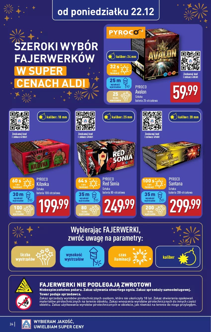 Gazetka promocyjna Aldi - Pełna oferta - ważna 22.12 do 27.12.2025 - strona 24 - produkty: Bateria, Fa, Piec, Sok, Strzałów