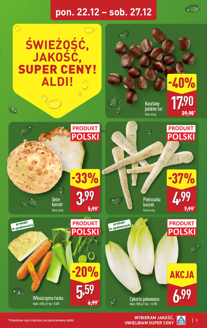 Gazetka promocyjna Aldi - Pełna oferta - ważna 22.12 do 27.12.2025 - strona 5 - produkty: Pietruszka, Seler korzeń