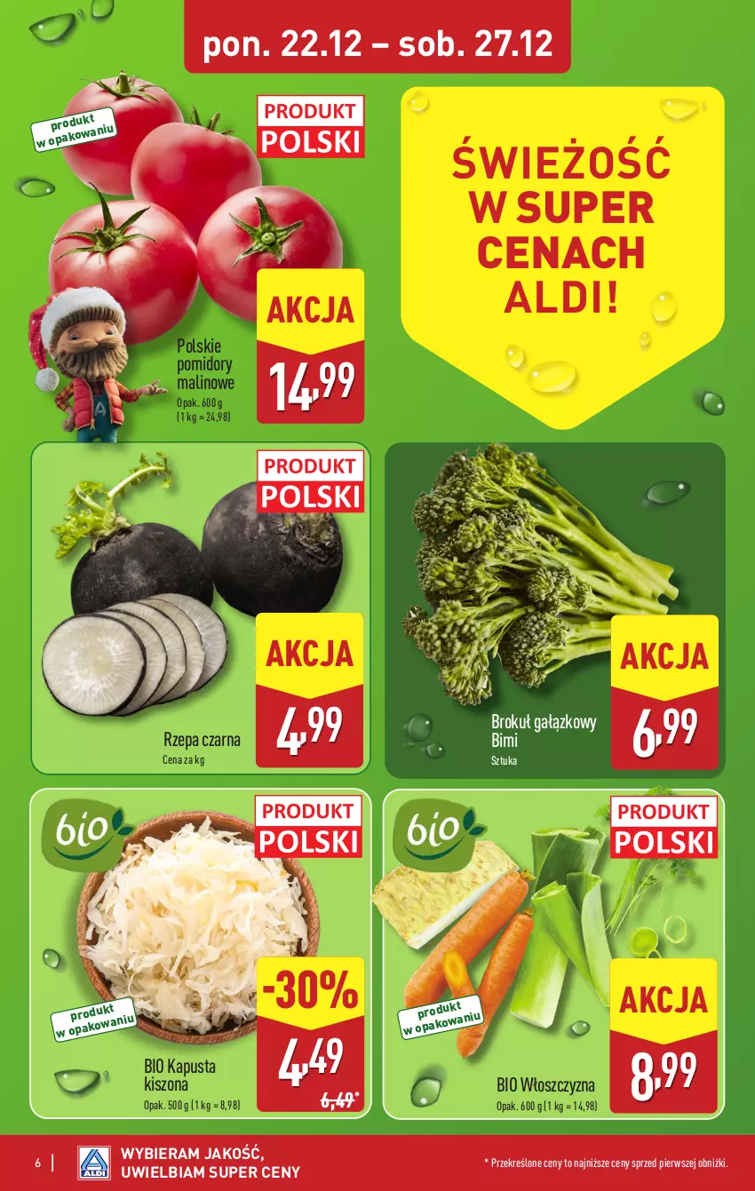 Gazetka promocyjna Aldi - Pełna oferta - ważna 22.12 do 27.12.2025 - strona 6 - produkty: Pomidory