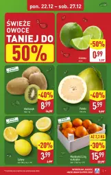 Gazetka promocyjna Aldi - Pełna oferta - Gazetka - ważna od 27.12 do 27.12.2025 - strona 7 - produkty: Mandarynki, Cytryny, Kosz, Kiwi, Pomelo, Limonka, Owoce
