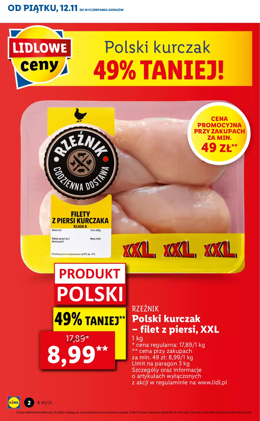 Gazetka promocyjna Lidl - GAZETKA - ważna 12.11 do 14.11.2021 - strona 2 - produkty: Kurczak