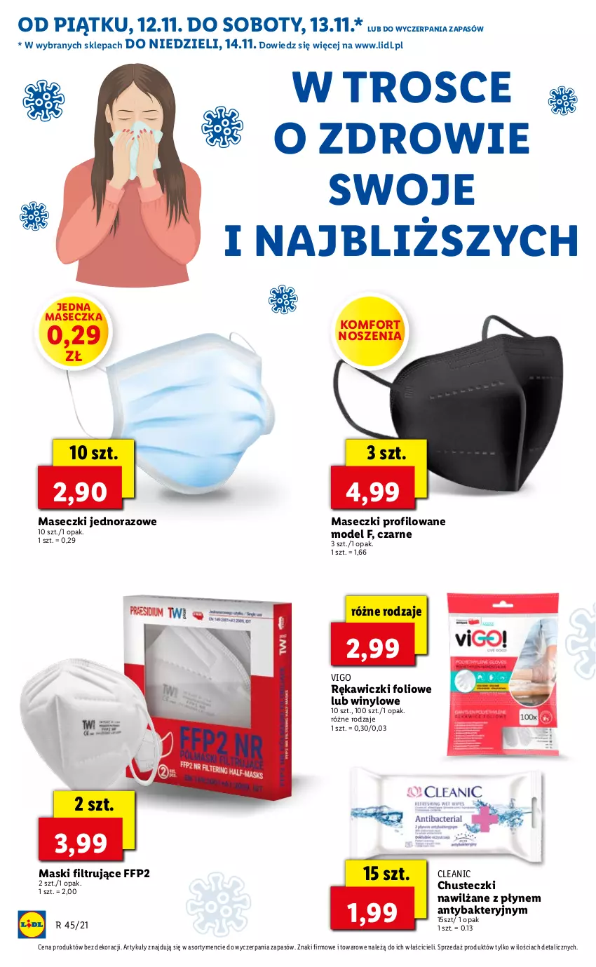 Gazetka promocyjna Lidl - GAZETKA - ważna 12.11 do 14.11.2021 - strona 42 - produkty: Chusteczki, Cleanic, JBL, Zdrowie