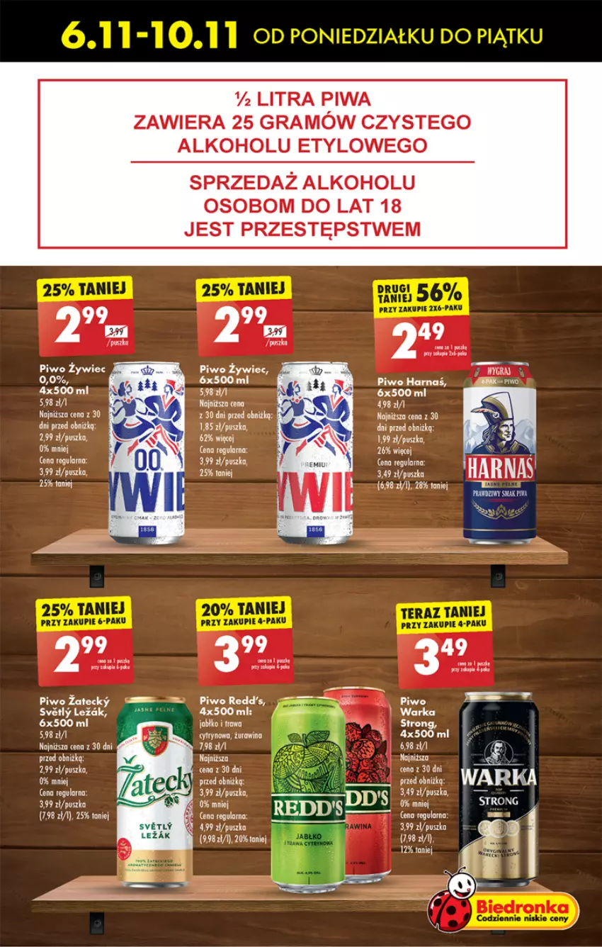 Gazetka promocyjna Biedronka - Od poniedzialku - ważna 06.11 do 11.11.2023 - strona 49 - produkty: Gra, Piwa, Piwo, Redd's, Warka