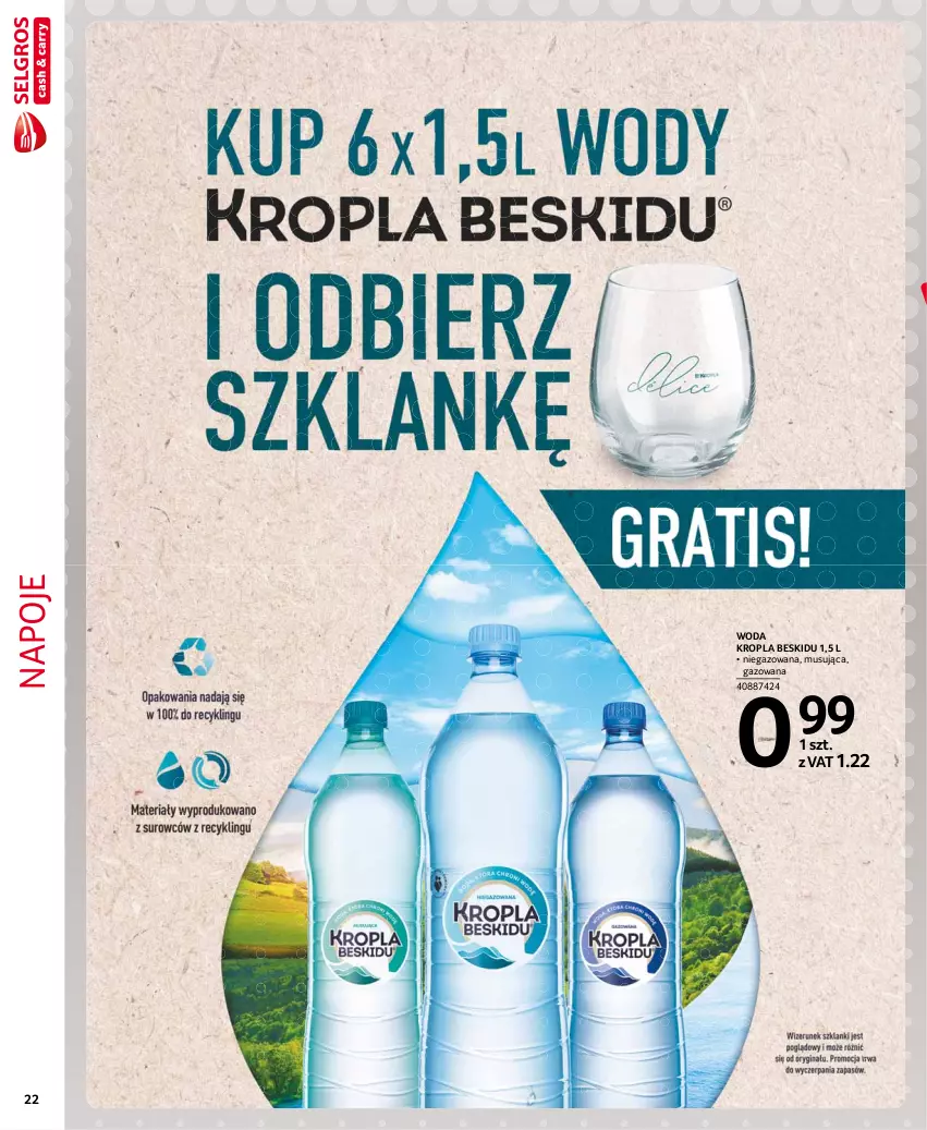 Gazetka promocyjna Selgros - Extra Oferta - ważna 01.02 do 28.02.2021 - strona 22 - produkty: Mus, Napoje, Woda